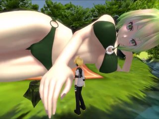 grow, giantess growth, giantess, big tits