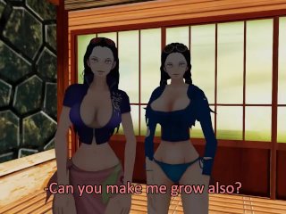fetish, grow, breast expansion, animation
