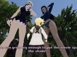 breast expansion, giantess growth, grow, animation