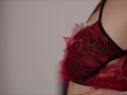 Preview 3 of Stacy Bloom feels very horny in her favorite red lingerie