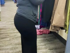Whale Tail Big Booty Milf Shopping At Target