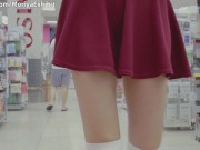 Preview 4 of Teaser - Pussy Flashing & Upskirt in Japanese Store - Moriya Exhibit