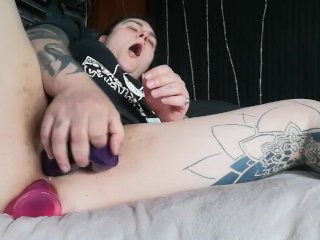 tattooed women, ass fucking, double penetration, toys