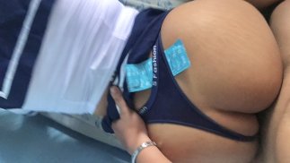 Big Ass Gf Bought Some Condoms For Safe Sex But Her Bf Wants Raw Creampie Sex
