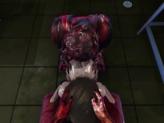 Resident Evil - Jill Valentine Zombie Gangbang (BJ, Doggy, Riding, Creampie, DP, Facial)