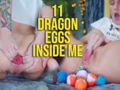 Video Wet Anal Fisting after Stretching with 11 Easter eggs inside me