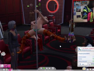 hentai gameplay, the sims 4 sex mod, 3 d, strip club