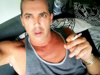 Hunk Step Dad CORY BERNSTEIN Busted in Male CELEBRITY COCK Sextape Smoking, Fingering Ass, CUM