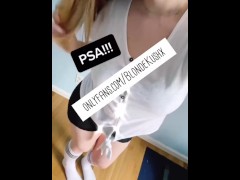 Tiktok teasers Blonde Milf 