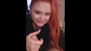 REDHEAD SUCKS COWORKERS COCK ---- FULL VID ON MY ONLYFANS