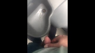 Pissing in a nasty Port a Potty 