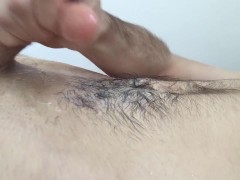 Frenulum Stimulation with Huge Cumload