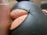 Preview 5 of German Latex get her Extreme Tight Pierced Hairy Pussy Fucked and Cum in Pussy
