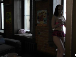 Fucked a neighbor Jessie Way aka Holly Molly_, who masturbated_in my apartment