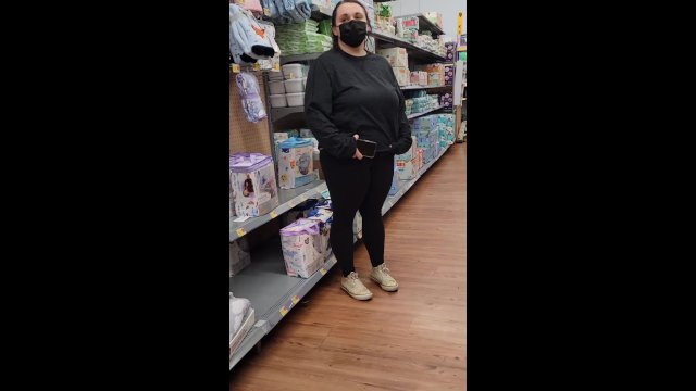 Walmart flashing tits