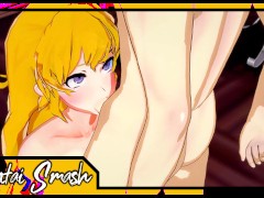 Yang Xiao Long gets mouth fucked before swallowing a load of cum - RWBY Hentai