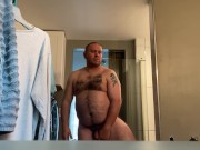 Preview 6 of Fat guy getting ready for shower