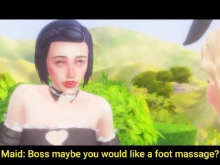 sims 4, sexy maid, foot fetish, real maids