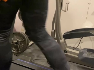 PETITE_BLONDE WORKOUT SHOWING HER_BIG BREASTS