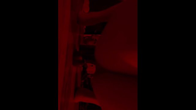 Dirty slut fucks herself on stripper pole