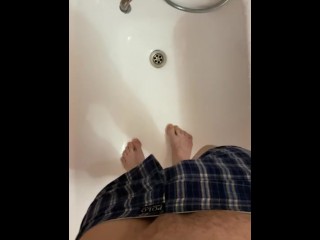 Male Peeing And Washing