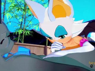 Sonic Animal CrossingHentai - Raymon Gets_Cum In Rouge's Mouth Then Rides_His Dick