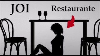 Mamada bajo mesa de restaurante JOI audio español