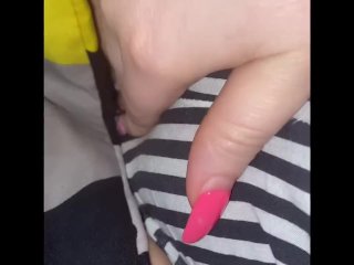 chubby masturbation, solo female, exclusive, over the clothes