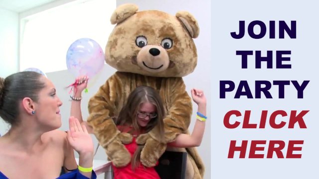 DANCING BEAR - Hung Male Strippers Skeet Skeeting All Over These Bitches Faces At CFNM Party