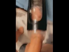 Watch Him Play with His New “Alive” Masturbator