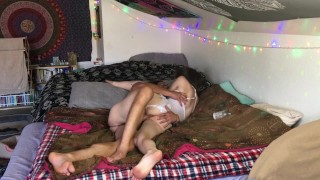 Quickie Gets Her Amateur Creampie Pussy Filled