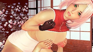 火影忍者樱花大胸部女孩性交（3D 无尽）