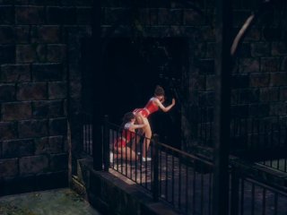 Cute Asian Cheerleader Licking Her Lesbian Friend ASS