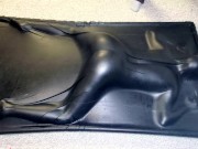 Preview 5 of Face Down & Ass Up in a Vacbed - Sexy sub girl gets impact play then cums in a latex Vacbed