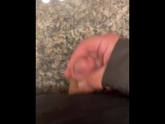 Rubbing a quick one out! Shh! I was at work letting the wife watch via FaceTime!