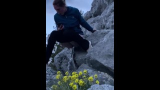 Pissing Off A Cliff In The Open Air