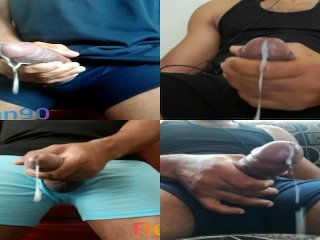 biggest cumshot ever, handjob compilation, 60fps, masturbation