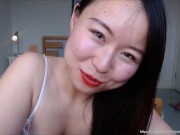 Preview 6 of Asian Girlfriend Yiming Curiosity -Step Daddy work from home, let me deepthroat you under desk