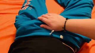 Romantic POV Cute Transgender handjob Hard