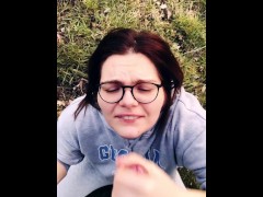 Sarah Sota Gets A Facial In Public - Almost Got Caught While Fucking Outdoor