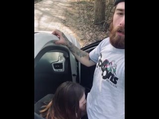 exclusive, outside, babe, blowjob