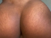 Preview 2 of Ebony Pussy Has Intense Convulsions Humping Pillow