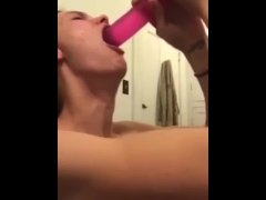 Robin lovely perfecting her throat game 