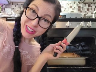 small tits, babe, fetish, cooking