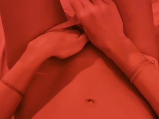 red, perfect body, female orgasm, wet pussy sounds
