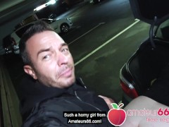 One night stand at a parking lot- AnastasiaXXX! Amateur66 - Screenshot 9 of 16 - Public