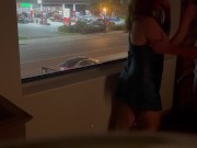Preview 2 of Sex against the hotel window with people walking by