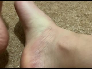 My dirty socks and feet after_a long day