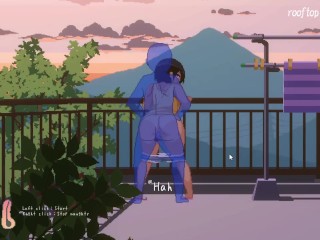 HentaiGame | The Summer | #8 good weather on Rooftop