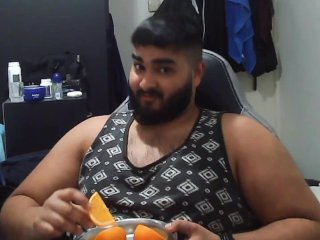 Solo Male Eating Fruit and Talking About_His Day(s)#9